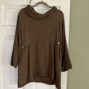 Khuna Cowl Neck Top One Size